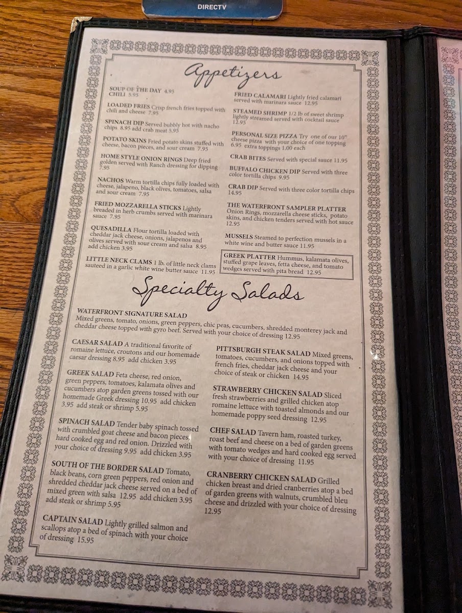 Waterfront Bar and Grill Menu - Image 3