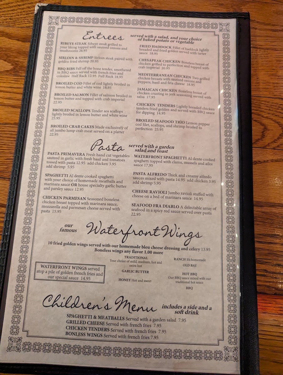 Waterfront Bar and Grill Menu - Image 5